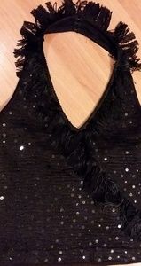 St. John Couture Black Halter Cami Tank Top